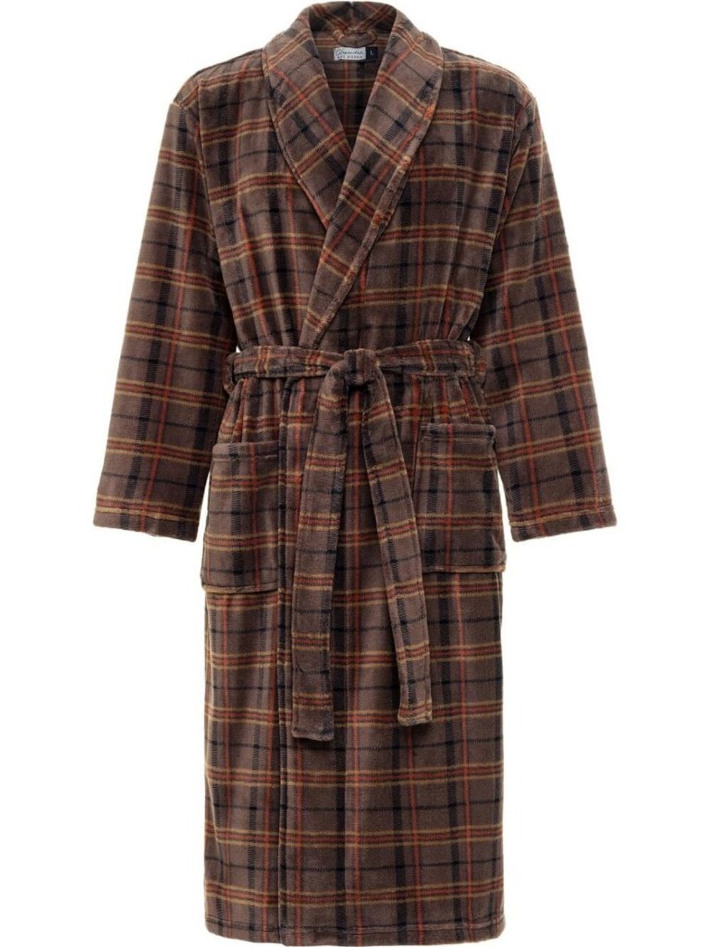 Cozy Men's Lightweight Fleece Bathrobe with Pockets - Long Sleeve Lounge Wear